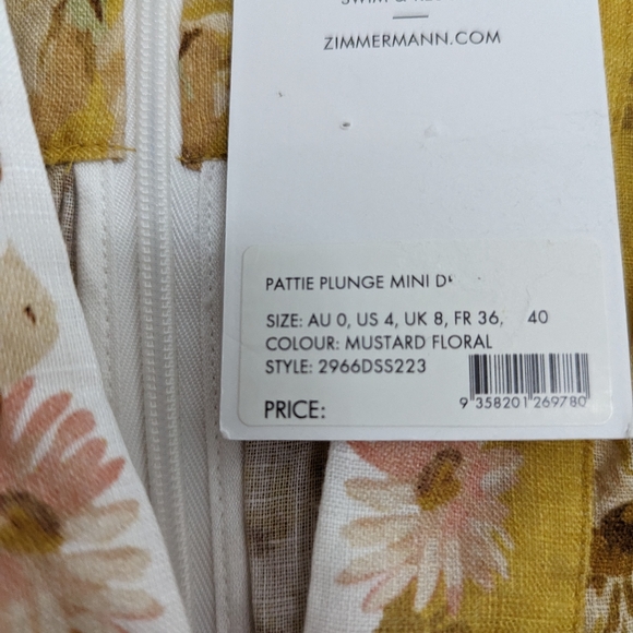 Zimmermann Pattie Linen Minidress - Picture 4 of 13